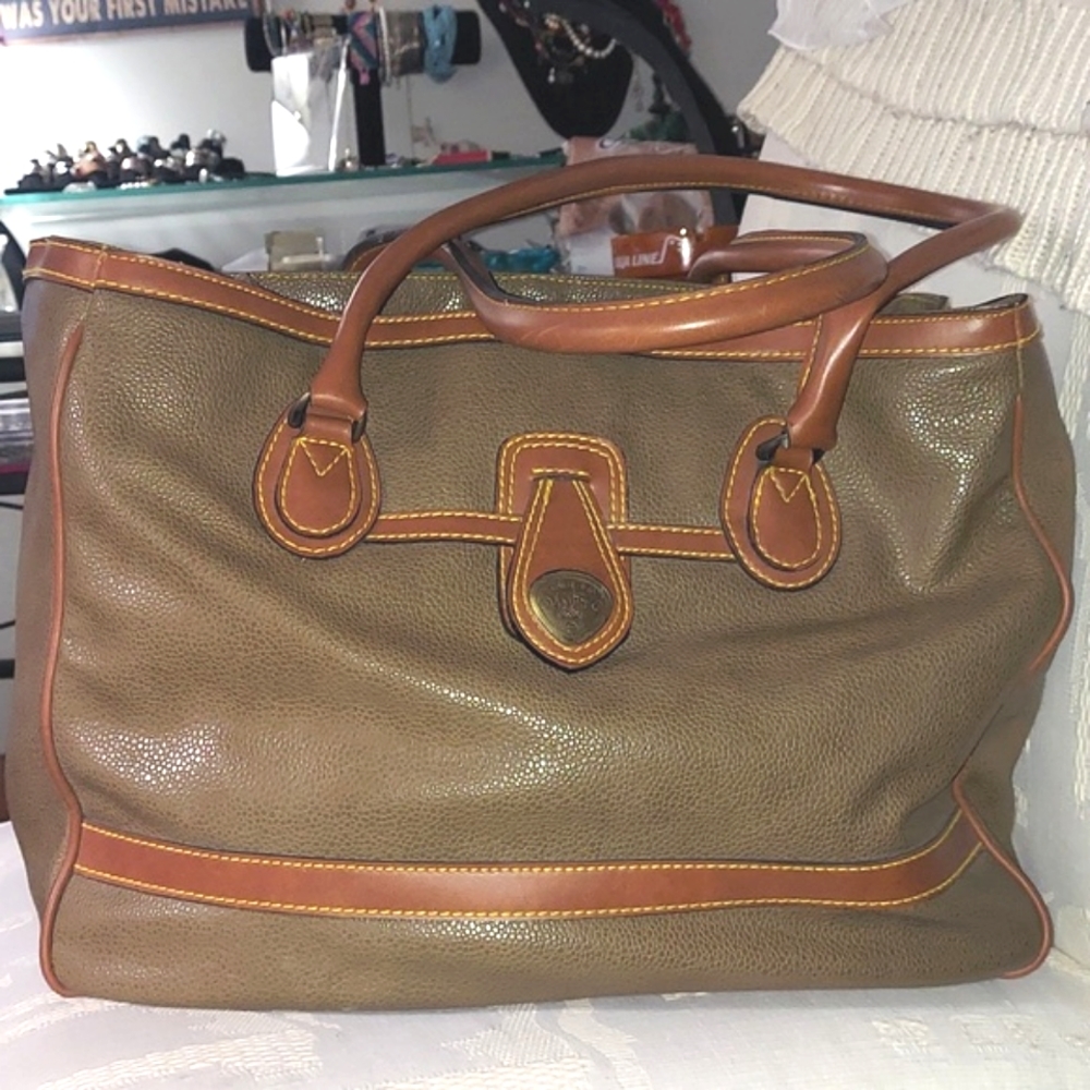 Vintage Leslie Fay Faux Leather Tote bag